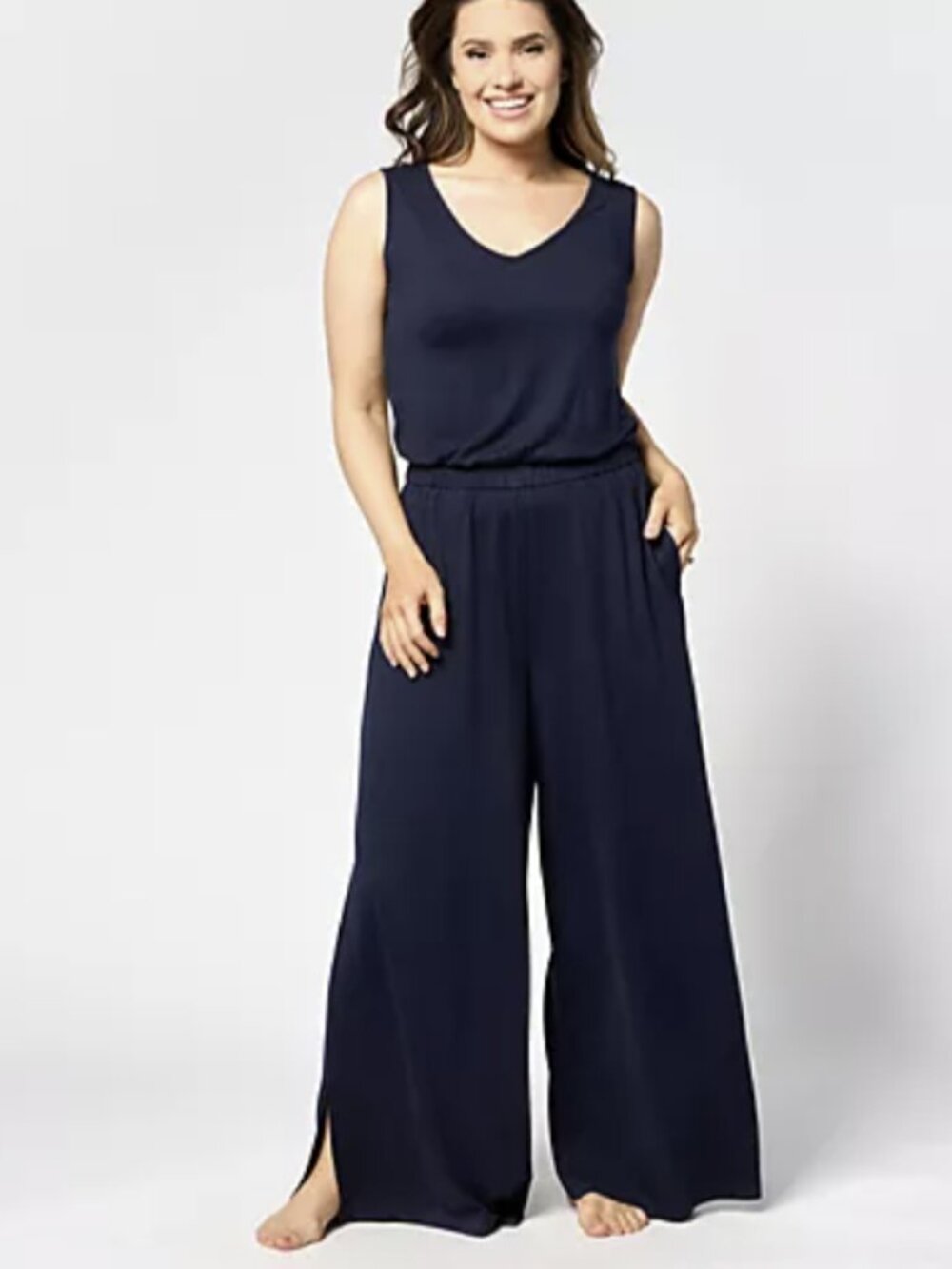 Bumblebella by Jill Martin Tall Dreamy Jersey Wide-Leg Jumpsuit XXS Tall